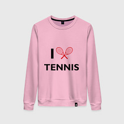 Женский свитшот I Love Tennis
