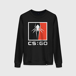 Свитшот хлопковый женский CS spider, цвет: черный