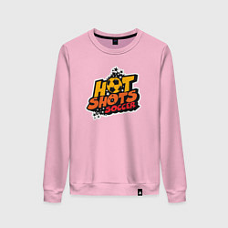 Свитшот хлопковый женский Hot shots soccer, цвет: светло-розовый