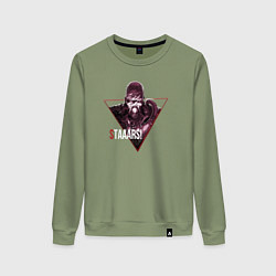 Свитшот хлопковый женский Немезис, цвет: авокадо