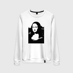 Женский свитшот Mona Lisa in black white