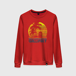 Свитшот хлопковый женский Gallifrey, цвет: красный