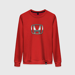 Свитшот хлопковый женский Honda sport auto silver, цвет: красный
