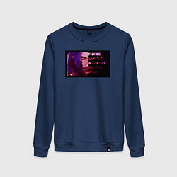 Свитшот хлопковый женский Джинкс - League Of Legends, цвет: тёмно-синий