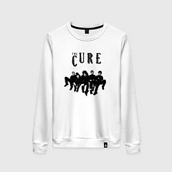 Свитшот хлопковый женский The Cure - A Band, цвет: белый