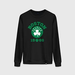 Свитшот хлопковый женский Boston Celtics 1986, цвет: черный