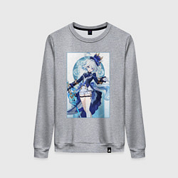 Свитшот хлопковый женский Фурина - Геншин импакт, цвет: меланж
