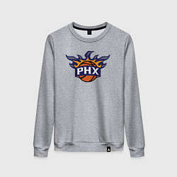 Свитшот хлопковый женский Phoenix Suns fire, цвет: меланж