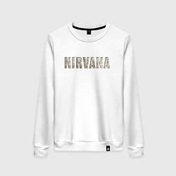 Женский свитшот Nirvana grunge text