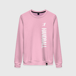 Свитшот хлопковый женский Гандбол, цвет: светло-розовый