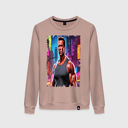 Женский свитшот Арнольд Шварценеггер в городе