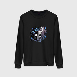 Свитшот хлопковый женский Hollow Knight - талисман, цвет: черный