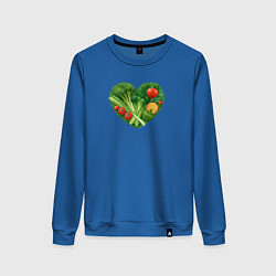 Женский свитшот Сердце из овощей