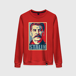 Свитшот хлопковый женский Face Stalin, цвет: красный
