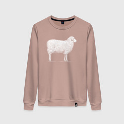 Женский свитшот Белая овечка