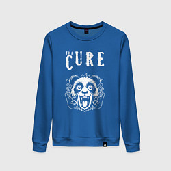 Свитшот хлопковый женский The Cure rock panda, цвет: синий