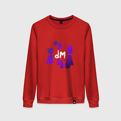 Свитшот хлопковый женский Depeche Mode - devotional world tour, цвет: красный