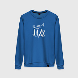 Женский свитшот Just jazz in white