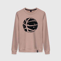 Свитшот хлопковый женский Black ball, цвет: пыльно-розовый