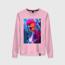 Женский свитшот Bart Simpson - punk