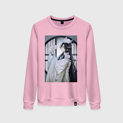 Свитшот хлопковый женский Ванцзи Лань кролики, цвет: светло-розовый