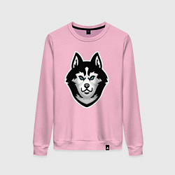 Свитшот хлопковый женский Волчонок, цвет: светло-розовый