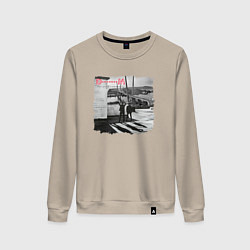 Свитшот хлопковый женский Depeche Mode - Vladivostok fan club, цвет: миндальный