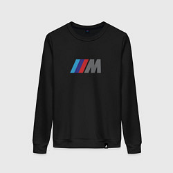 Свитшот хлопковый женский BMW logo sport, цвет: черный