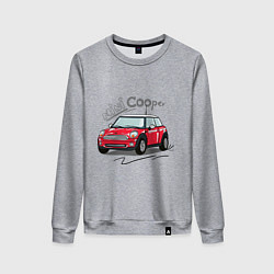 Свитшот хлопковый женский Mini Cooper, цвет: меланж