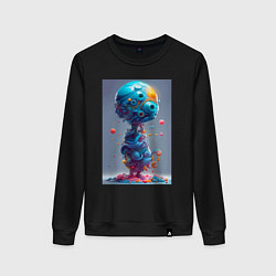 Женский свитшот Пришелец со сладкой планеты - фантазия