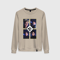 Свитшот хлопковый женский Depeche Mode - Masses, цвет: миндальный