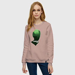 Свитшот хлопковый женский TLOU 2, цвет: пыльно-розовый — фото 2