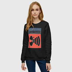 Свитшот хлопковый женский Depeche Mode - Music for the masses merch, цвет: черный — фото 2