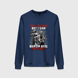 Свитшот хлопковый женский Depeche Mode - Martin on stage, цвет: тёмно-синий