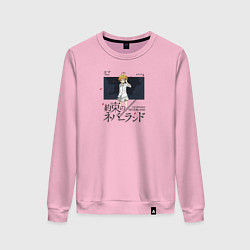 Свитшот хлопковый женский Обещанный Неверленд - Эмма, цвет: светло-розовый