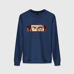 Свитшот хлопковый женский One Piece Shanks, цвет: тёмно-синий