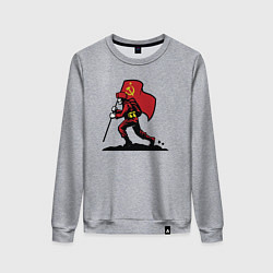 Свитшот хлопковый женский Солдат СССР, цвет: меланж
