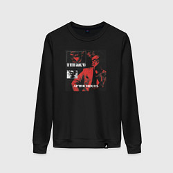 Свитшот хлопковый женский After hours the weeknd, цвет: черный