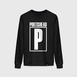 Свитшот хлопковый женский Portishead, цвет: черный