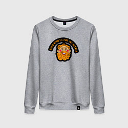 Свитшот хлопковый женский Папы с бородой лучше, цвет: меланж