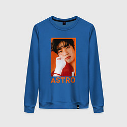 Свитшот хлопковый женский Astro MJ, цвет: синий