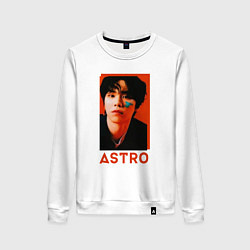 Свитшот хлопковый женский Astro Роки, цвет: белый