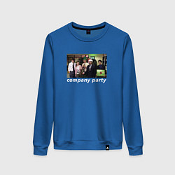 Свитшот хлопковый женский The Office - company party, цвет: синий