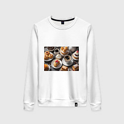 Женский свитшот Кофе и пирожные