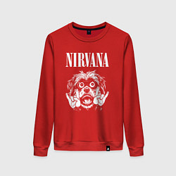 Женский свитшот Nirvana rock dog