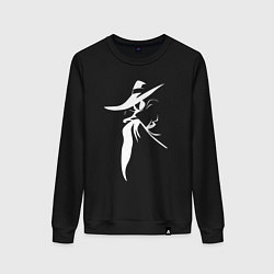 Свитшот хлопковый женский Черный плащ, цвет: черный