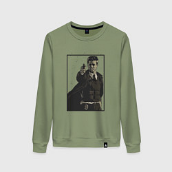 Свитшот хлопковый женский Что в коробке Brad Pitt, цвет: авокадо