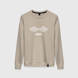 Свитшот хлопковый женский Arctic Monkeys logo, цвет: миндальный