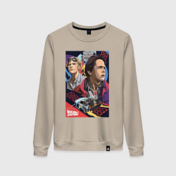 Свитшот хлопковый женский Marty and doc, цвет: миндальный