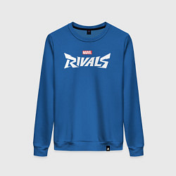 Свитшот хлопковый женский Marvel rivals logo, цвет: синий